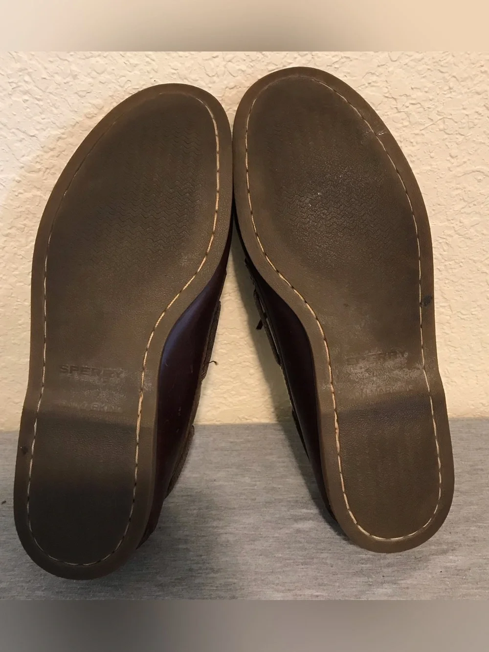 Men’s Sperry Leather Boat Shoes Size 10 Brown Authentic Original Deck Shoes
